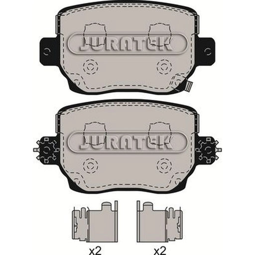 Juratek Rear Brake Pad Set JCP4016