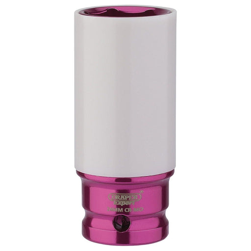 Draper HI-TORQ Wheel Nut Socket for Alloy Wheels, 1/2" Sq. Dr.  (24mm) Draper  - Town Parts