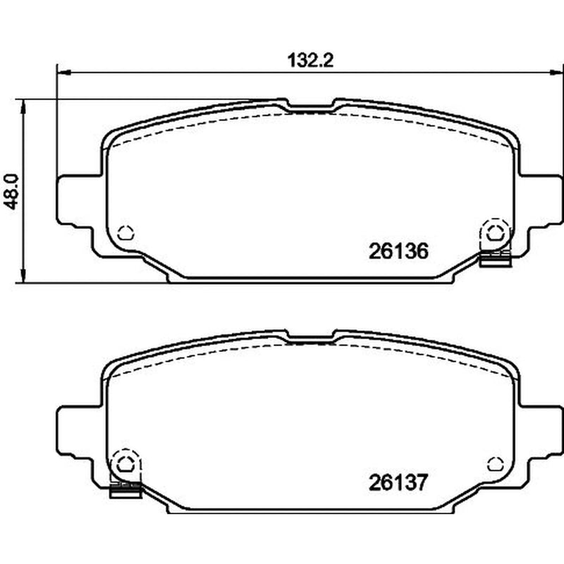 Mintex Rear Brake Pad Set MDB4142