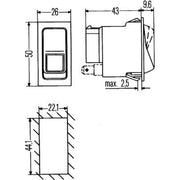 Hella Electrical Switch 6RH 004 570-411