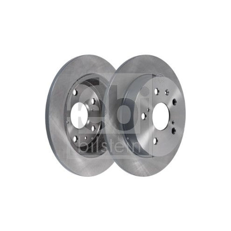Febi 2 x Solid Rear Brake Discs 108495