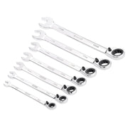 Draper HI-TORQ® Metric Reversible Ratcheting Spanner Set 7 Piece