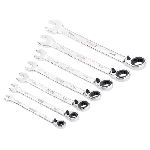 Draper HI-TORQ® Metric Reversible Ratcheting Spanner Set 7 Piece