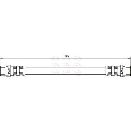 Apec Brake Hydraulic Hose Line Rear HOS3159