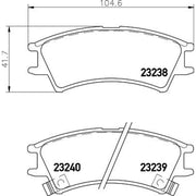 DON Front Brake Pad Set PCP1549