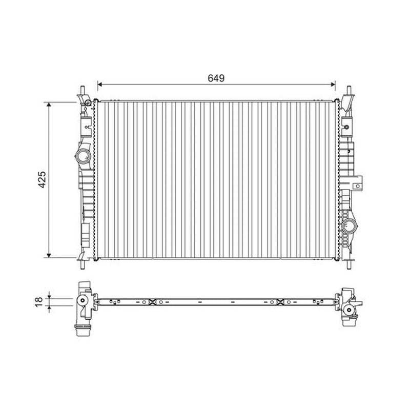 Valeo Engine Radiator 701109