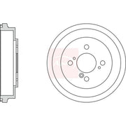 Apec Brake Drum Assembly Rear DRM9204