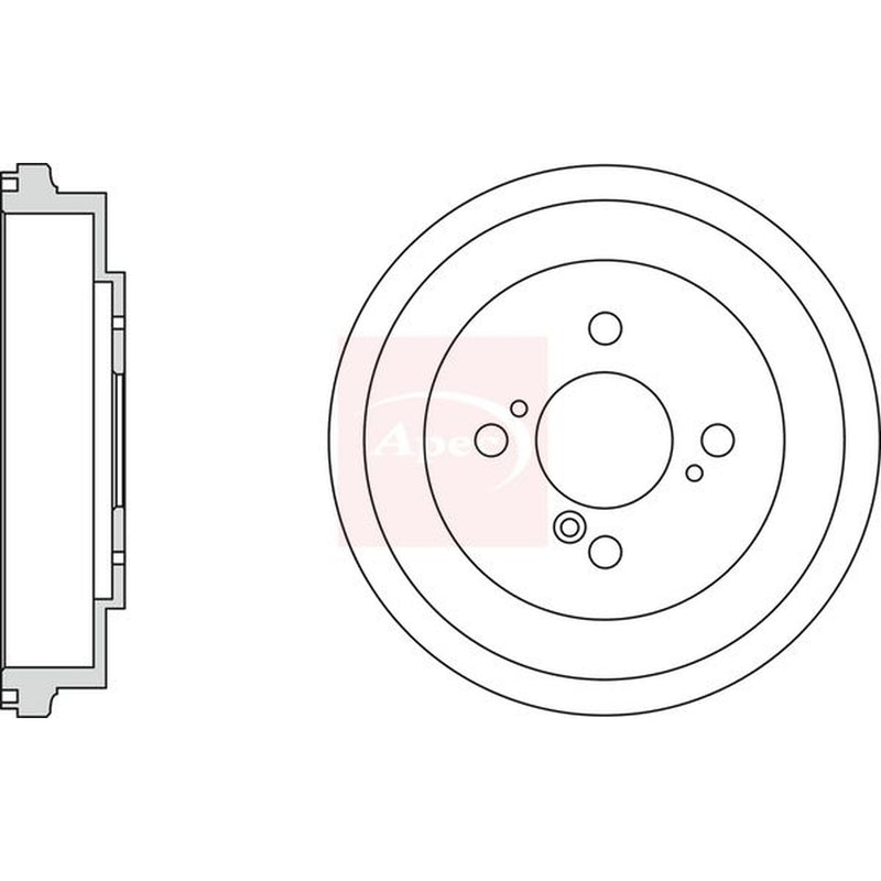 Apec Brake Drum Assembly Rear DRM9204