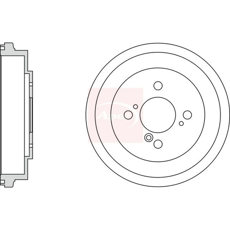 Apec Brake Drum Assembly Rear DRM9204