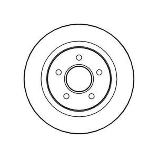 Abtex 2 x Solid Rear Brake Discs BD1106S