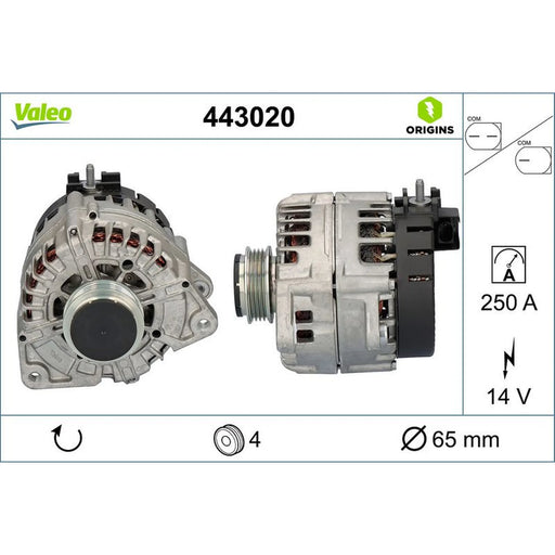 Valeo Car Alternator 12V 443020