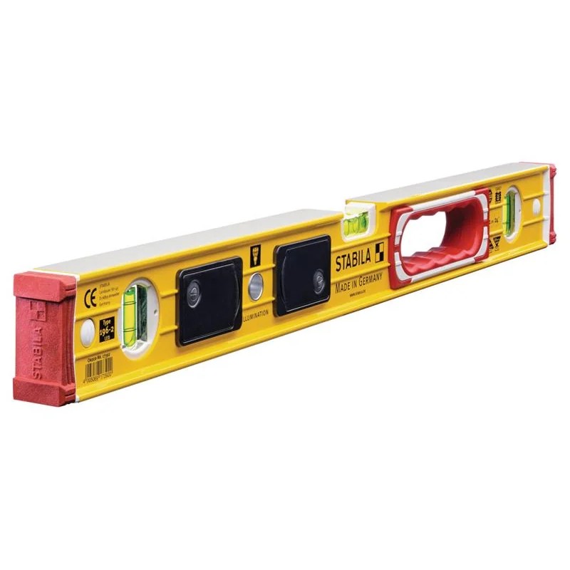 Stabila 196-2 LED Illuminated Spirit Level 3 Vial 17392 60cm - 17392