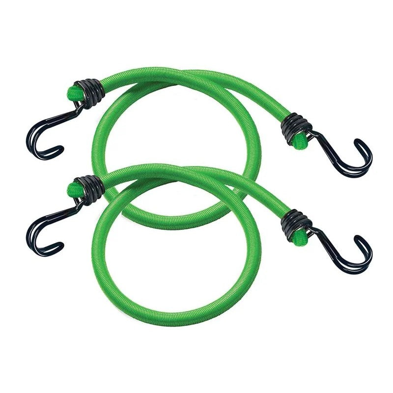 Master Lock Twin Wire Bungee Cord 80cm Green 2 Piece - 3021EURDAT
