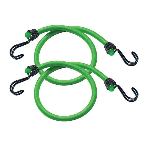 Master Lock Twin Wire Bungee Cord 80cm Green 2 Piece - 3021EURDAT
