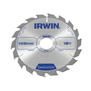 IRWIN® Construction Circular Saw Blade 165 x 30mm x 18T ATB - 1897193