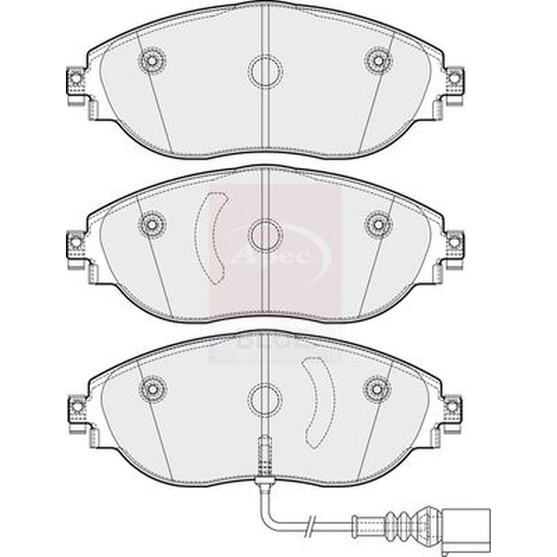Apec Front Brake Pad Set PD3352