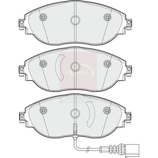 Apec Front Brake Pad Set PD3352