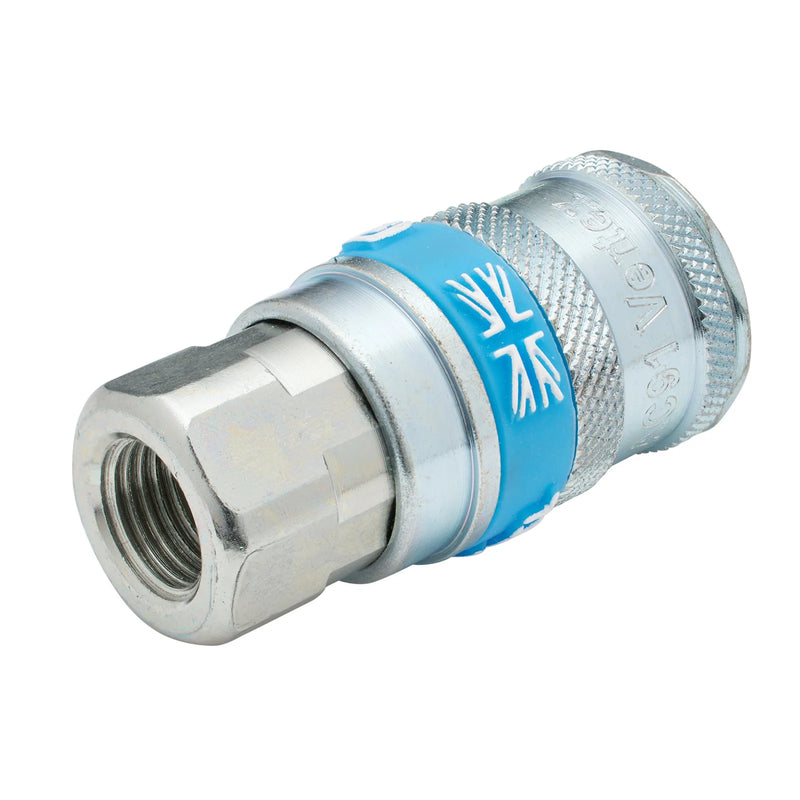 Draper Air Coupling BSP Taper Female Thread Vertex - Multi-Length Options