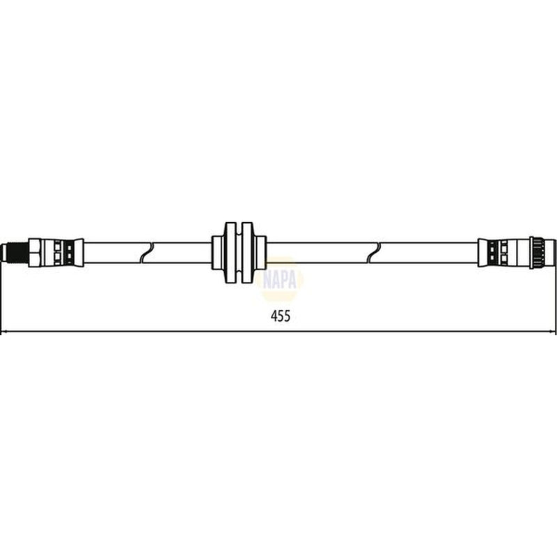 NAPA Brake Hydraulic Hose Line Front NBH1261