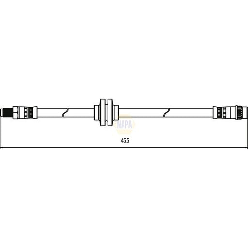 NAPA Brake Hydraulic Hose Line Front NBH1261