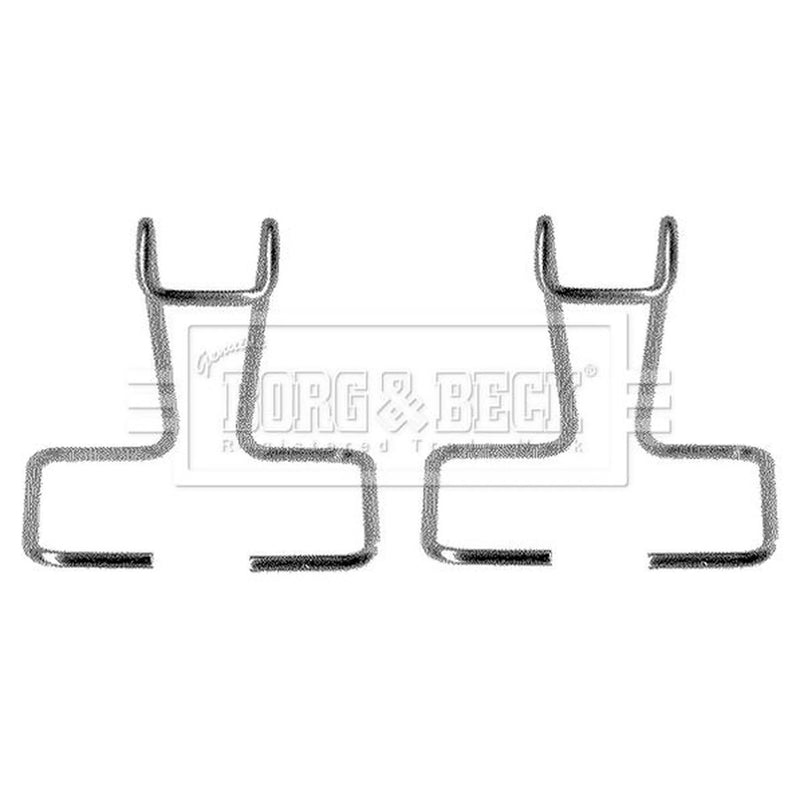 Borg & Beck Brake Pad Accessory Fitting Kit Front BBK1014