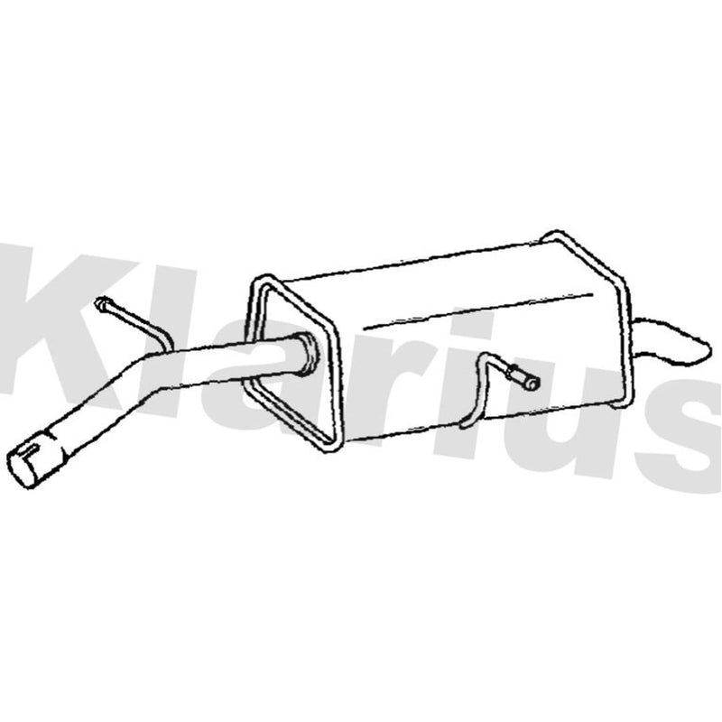 Klarius Box With Tail Pipe Rear PG969X