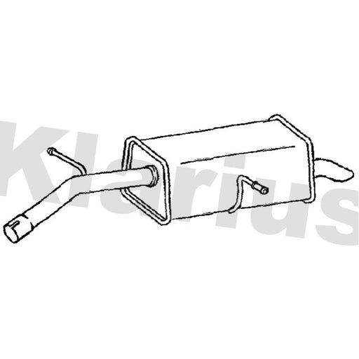 Klarius Box With Tail Pipe Rear PG969X