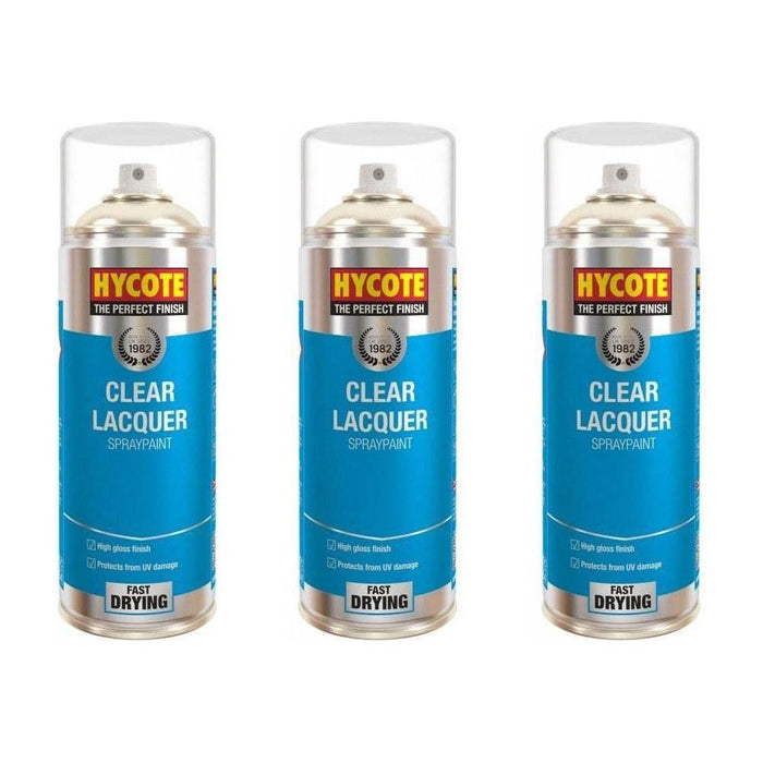 3x Hycote XUK0232 Clear Lacquer 400ml C/O Hycote  - Town Parts