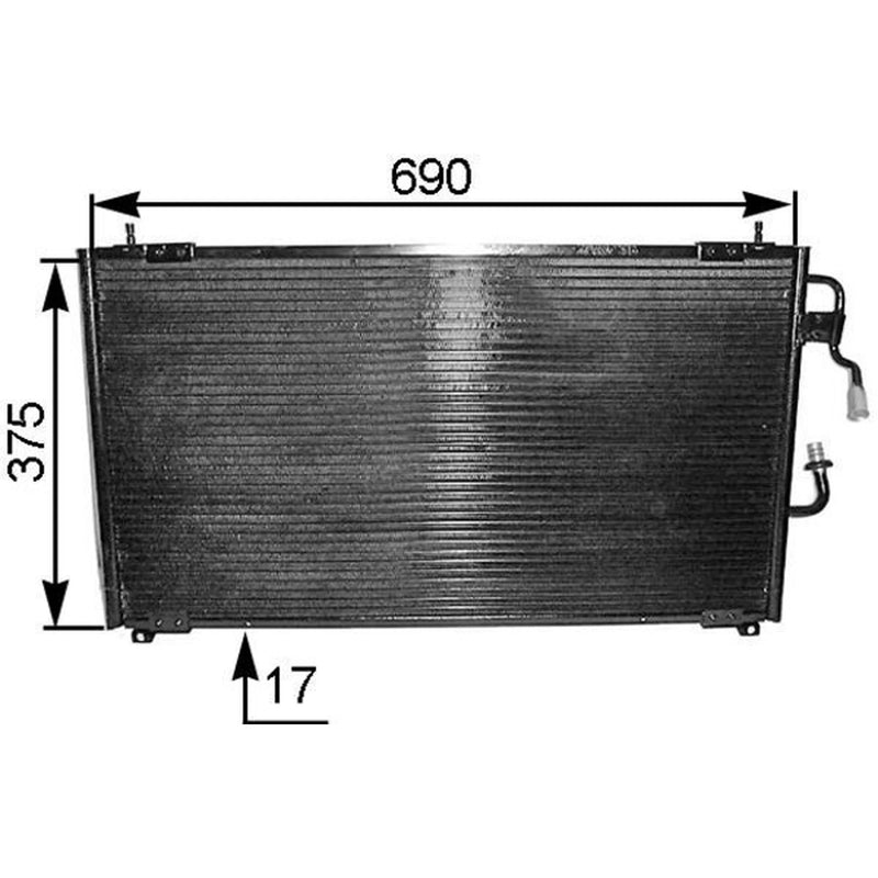 Mahle Air Conditioning Condenser AC 175 000S
