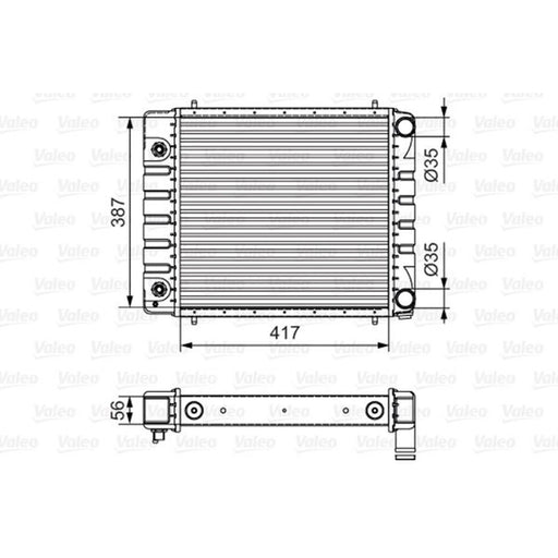 Valeo Engine Radiator 701546