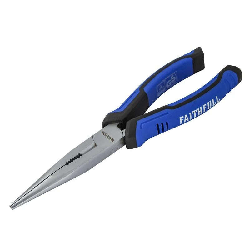 Faithfull Long Nose Pliers 200mm (8in) - FAIPLLN8N