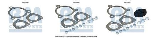 BM Catalysts FK70564A Exhaust Pipe Mounting Fitting Kit Fits Audi A3 TT BM - Town Parts