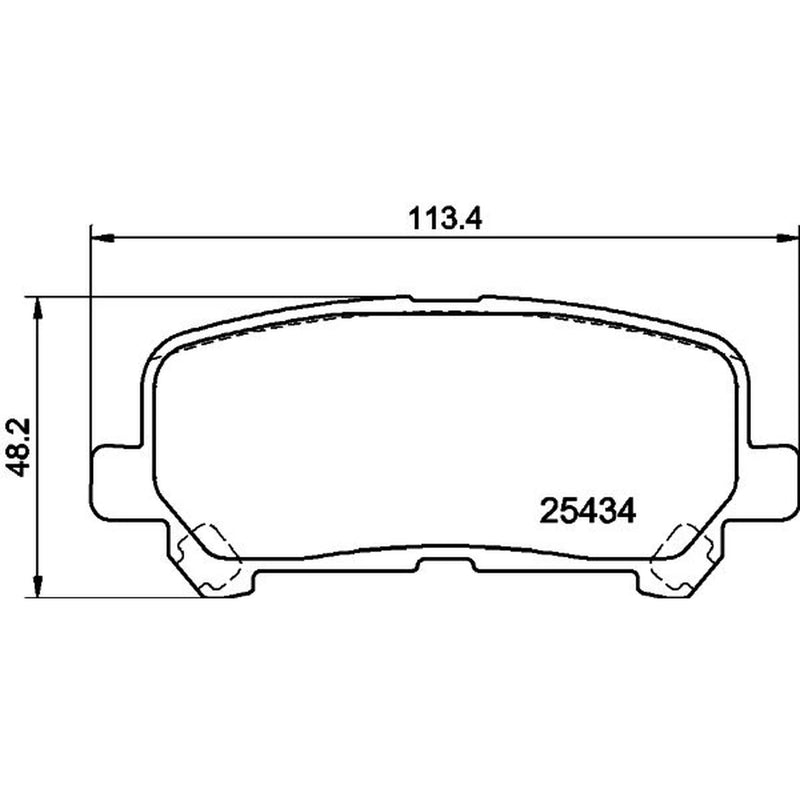 DON Rear Brake Pad Set PCP1830