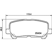 Mintex Rear Brake Pad Set MDB3457