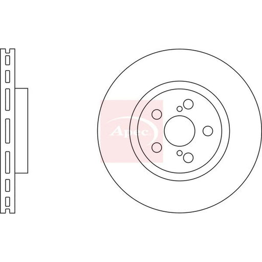 Apec 2 x Vented Front Brake Discs DSK2267