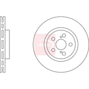 Apec 2 x Vented Front Brake Discs DSK2267