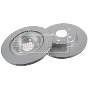 Borg & Beck 2 x Vented Rear Brake Discs BBD5424
