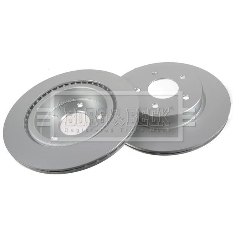 Borg & Beck 2 x Vented Rear Brake Discs BBD5424