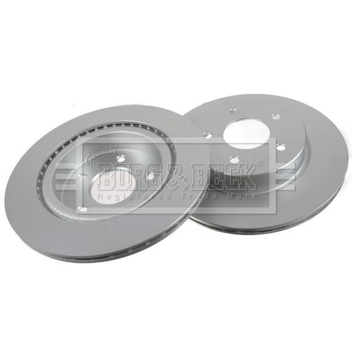 Borg & Beck 2 x Vented Rear Brake Discs BBD5424