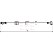 Apec Brake Hydraulic Hose Line Front HOS3918
