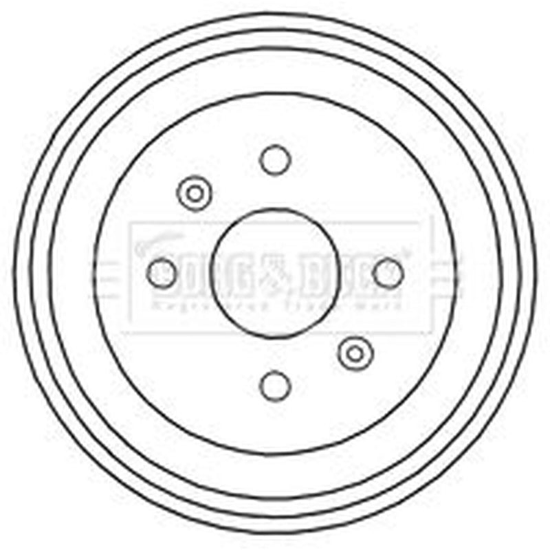 Borg & Beck Brake Drum Assembly Rear BBR7213