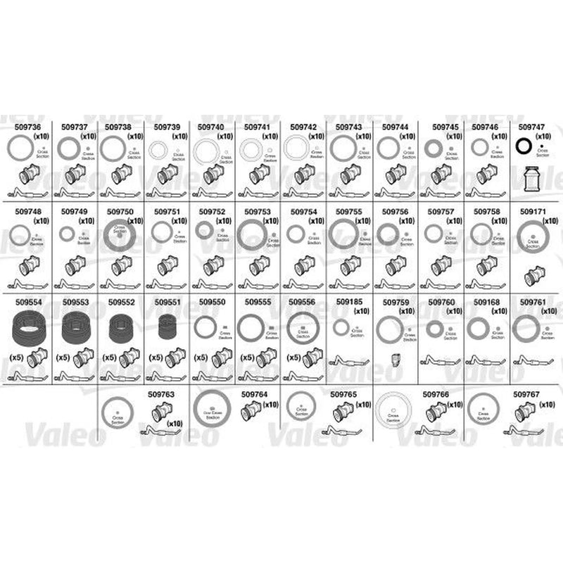 Valeo Universal O'Ring & Gasket Seals Kit 509724 509724