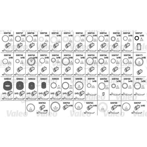 Valeo Universal O'Ring & Gasket Seals Kit 509724 509724