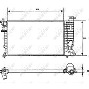 NRF Engine Radiator 58961