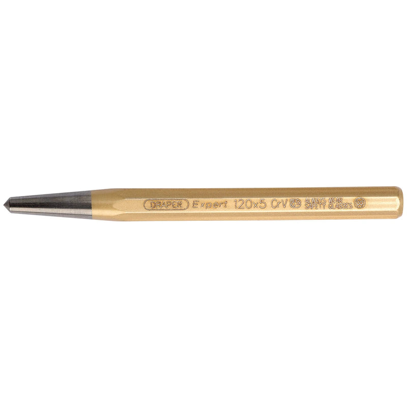 Draper Expert Octagonal Centre Punch, 5mm - Multiple Lengths Available