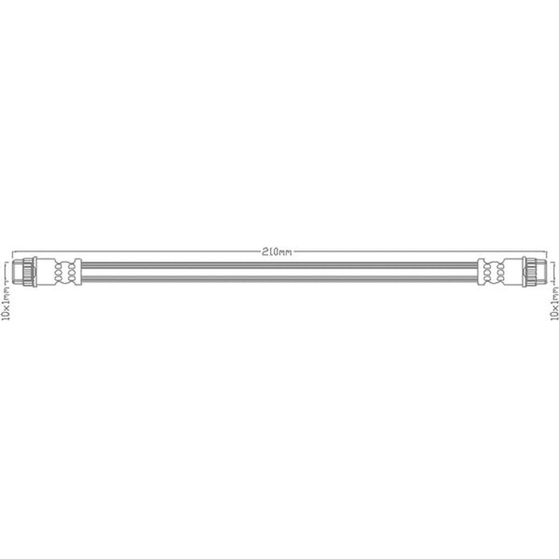 Abtex Brake Hydraulic Hose Line Rear ABH1091
