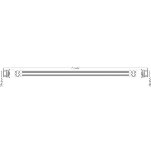 Juratek Brake Hydraulic Hose Line Rear JBH1091