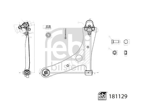 Febi Control/Trailing Arm Front Left