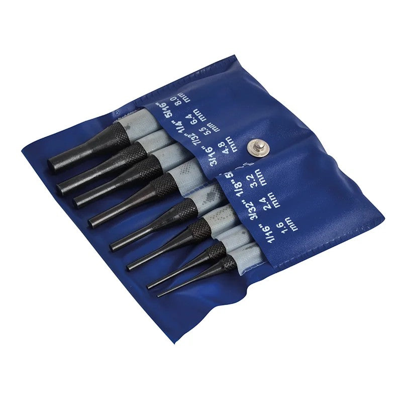 Faithfull Round Head Parallel Pin Punch Set, 8 Piece - FAIPPSET8RH