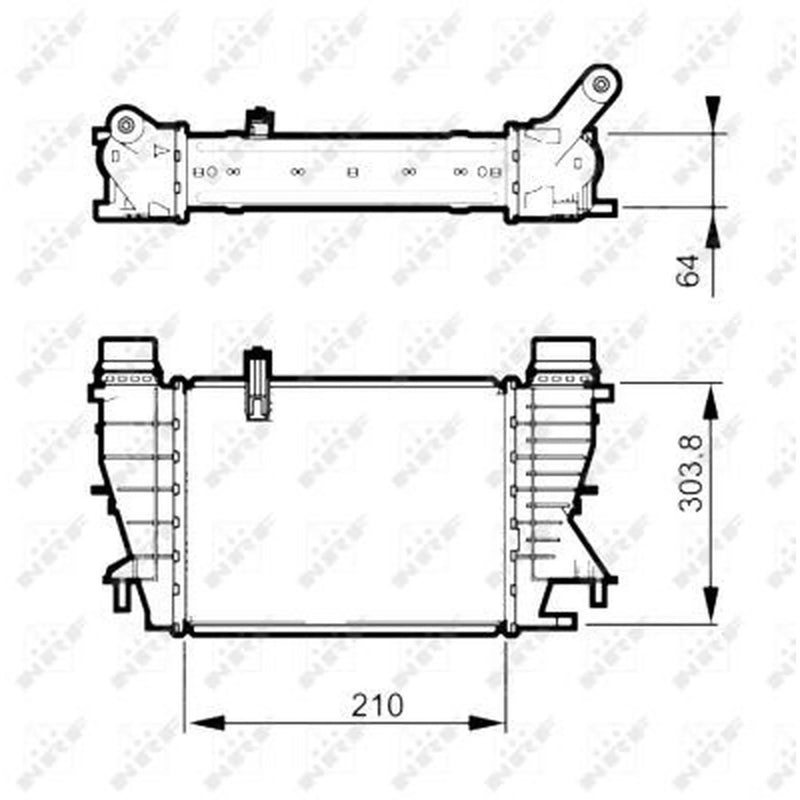 NRF Intercooler (Charge Air Cooler) 30507